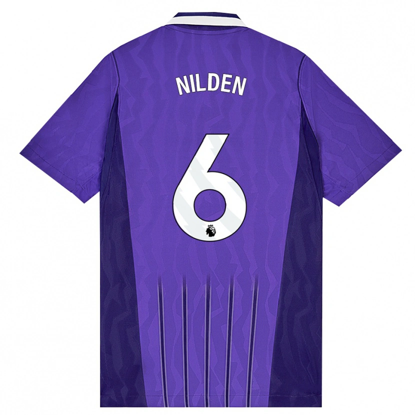 Danxen Herren Amanda Nildén #6 Violett Weiß Ausweichtrikot Trikot 2026/27 T-Shirt