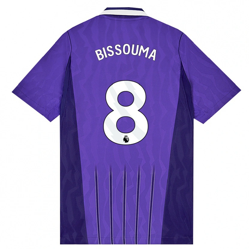 Danxen Herren Yves Bissouma #8 Violett Weiß Ausweichtrikot Trikot 2026/27 T-Shirt