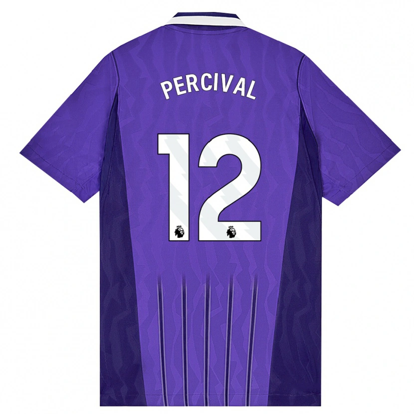 Danxen Herren Ria Percival #12 Violett Weiß Ausweichtrikot Trikot 2026/27 T-Shirt