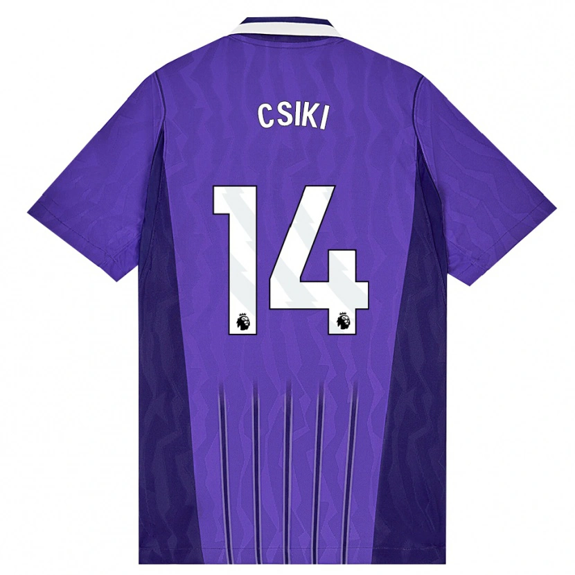 Danxen Herren Anna Csiki #14 Violett Weiß Ausweichtrikot Trikot 2026/27 T-Shirt