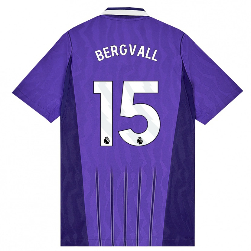 Danxen Herren Lucas Bergvall #15 Violett Weiß Ausweichtrikot Trikot 2026/27 T-Shirt