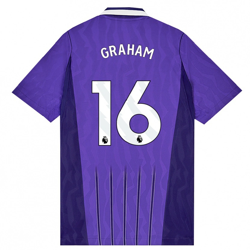 Danxen Herren Kit Graham #16 Violett Weiß Ausweichtrikot Trikot 2026/27 T-Shirt