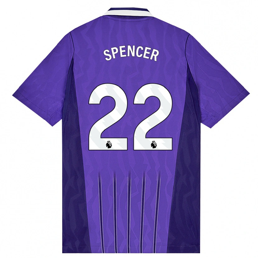 Danxen Herren Rebecca Spencer #22 Violett Weiß Ausweichtrikot Trikot 2026/27 T-Shirt