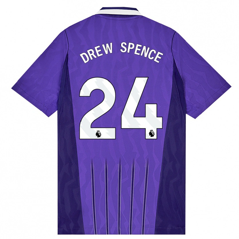 Danxen Herren Drew Spence #24 Violett Weiß Ausweichtrikot Trikot 2026/27 T-Shirt
