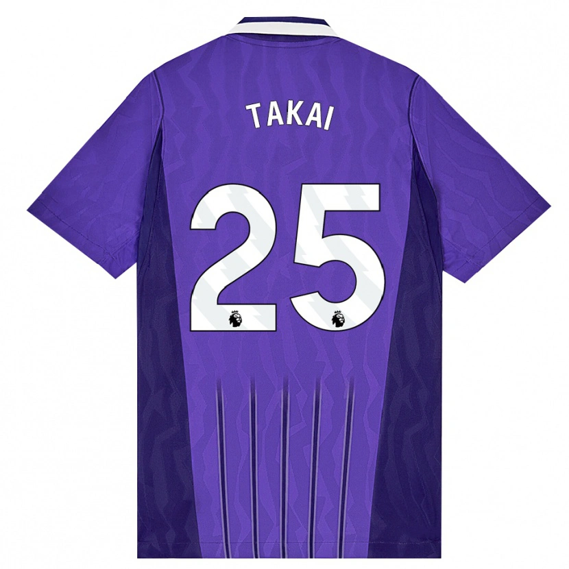 Danxen Herren Kota Takai #25 Violett Weiß Ausweichtrikot Trikot 2026/27 T-Shirt