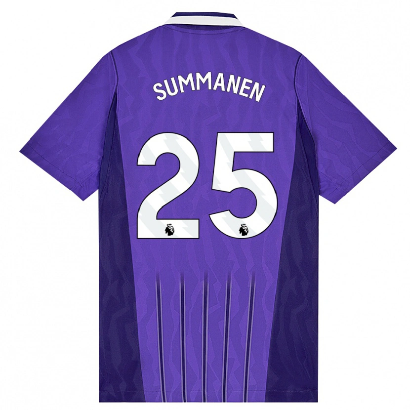 Danxen Herren Eveliina Summanen #25 Violett Weiß Ausweichtrikot Trikot 2026/27 T-Shirt