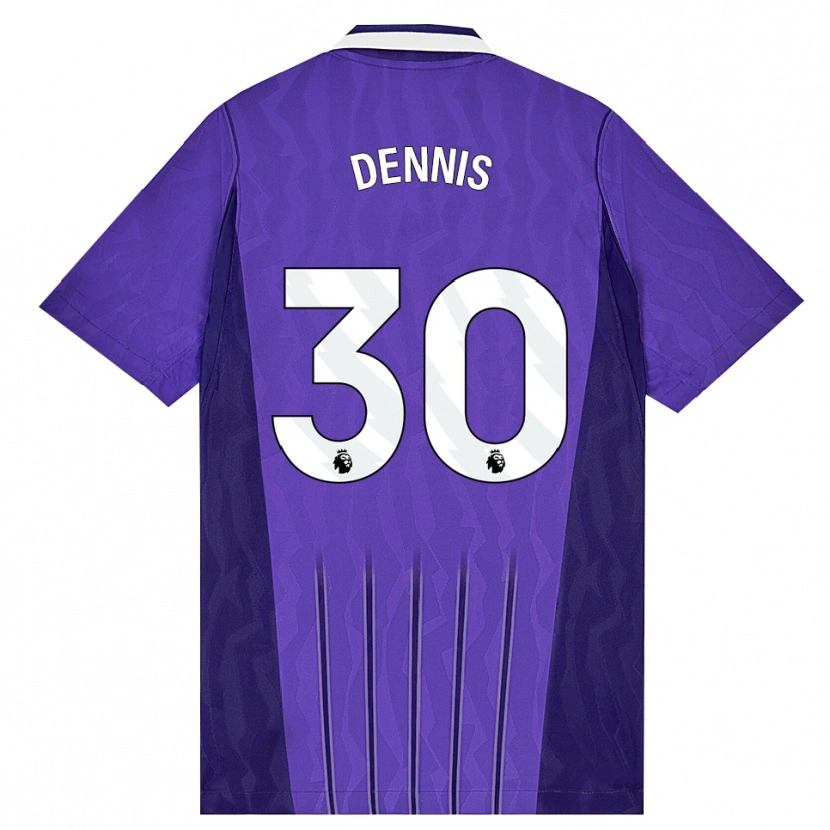 Danxen Herren Araya Dennis #30 Violett Weiß Ausweichtrikot Trikot 2026/27 T-Shirt