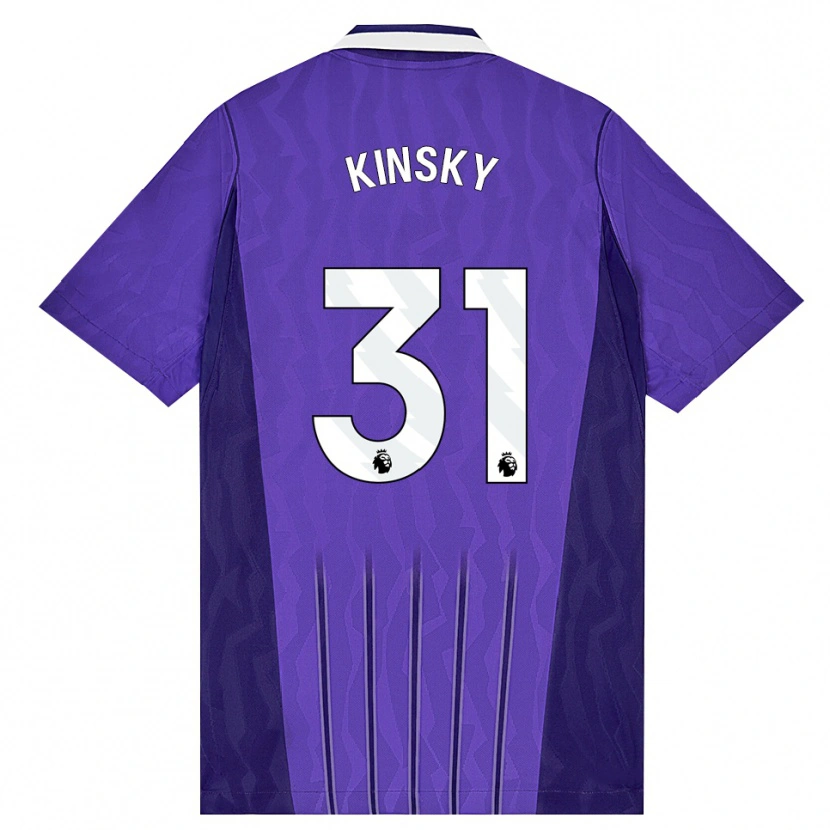 Danxen Herren Antonín Kinský #31 Violett Weiß Ausweichtrikot Trikot 2026/27 T-Shirt
