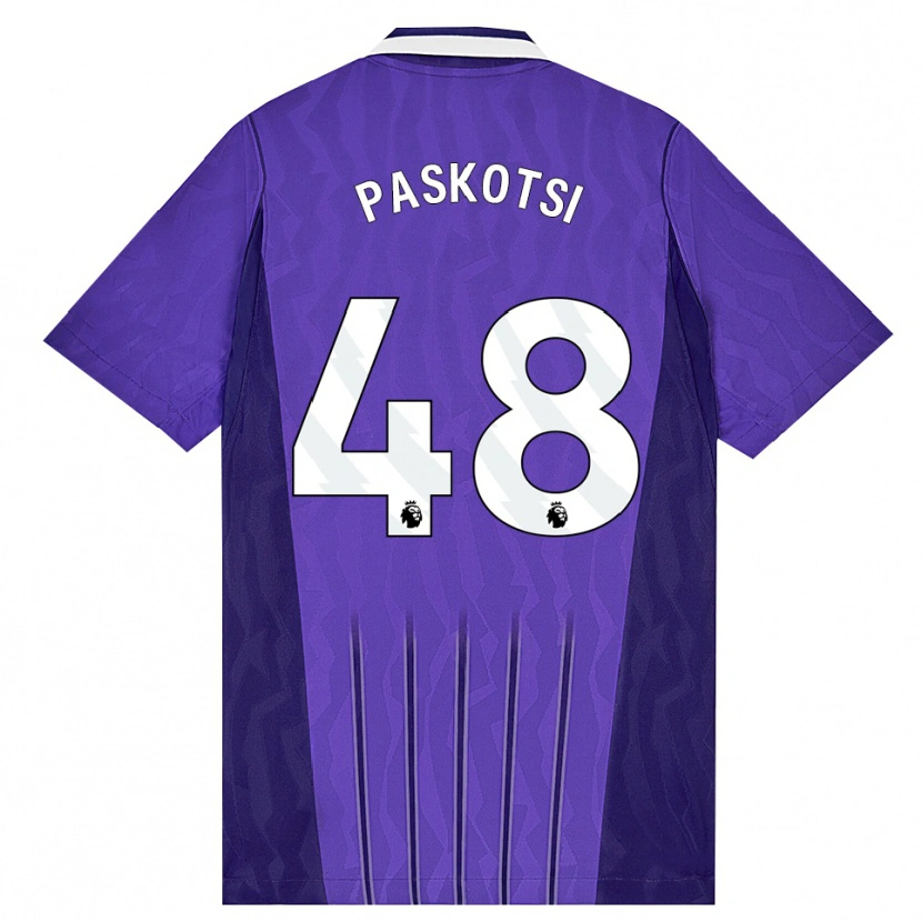 Danxen Herren Maksim Paskotsi #48 Violett Weiß Ausweichtrikot Trikot 2026/27 T-Shirt