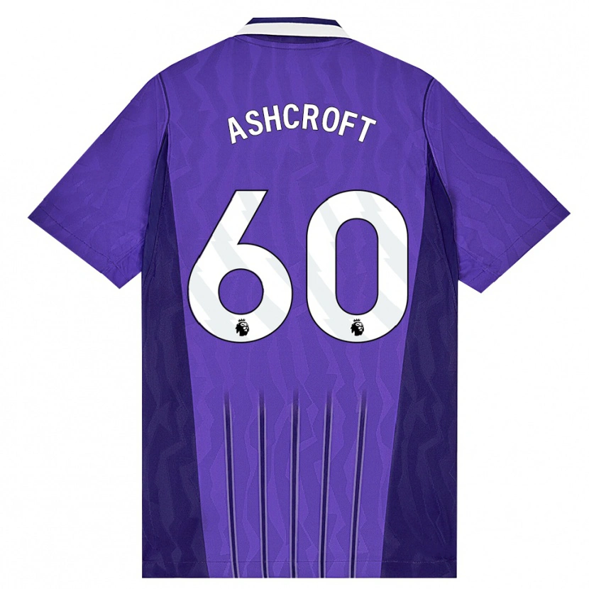 Danxen Herren Tyrell Ashcroft #60 Violett Weiß Ausweichtrikot Trikot 2026/27 T-Shirt