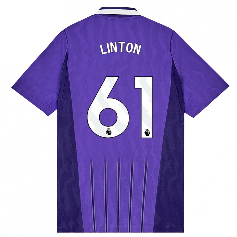 Danxen Herren Jahziah Linton #61 Violett Weiß Ausweichtrikot Trikot 2026/27 T-Shirt