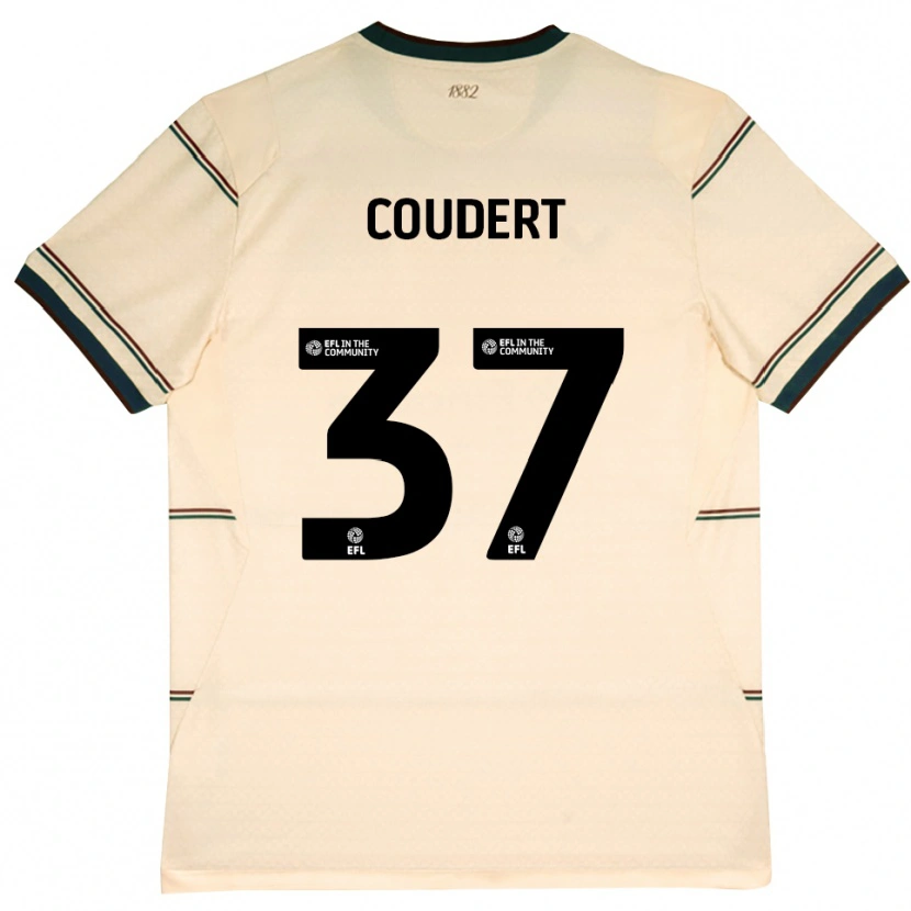Danxen Herren Grégoire Coudert #37 Beige Burgund Auswärtstrikot Trikot 2026/27 T-Shirt