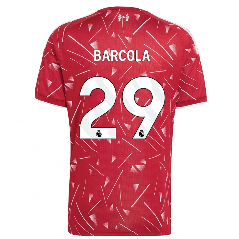 Danxen Herren Bradley Barcola #29 Weiß Rot Heimtrikot Trikot 2026/27 T-Shirt