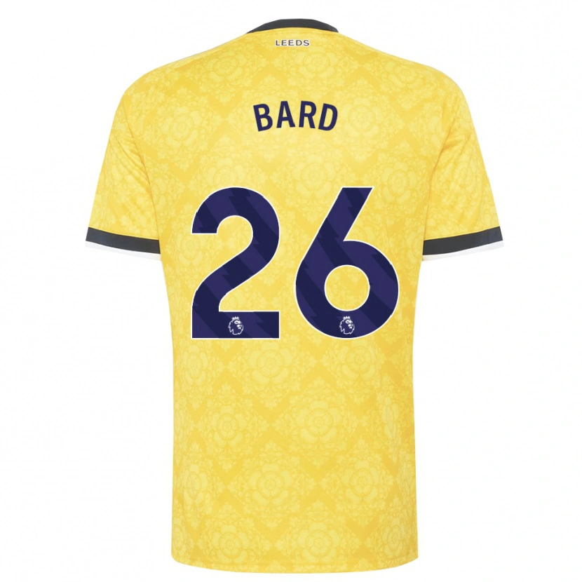 Danxen Herren Melvin Bard #26 Gelb Weiß Schwarz Auswärtstrikot Trikot 2026/27 T-Shirt