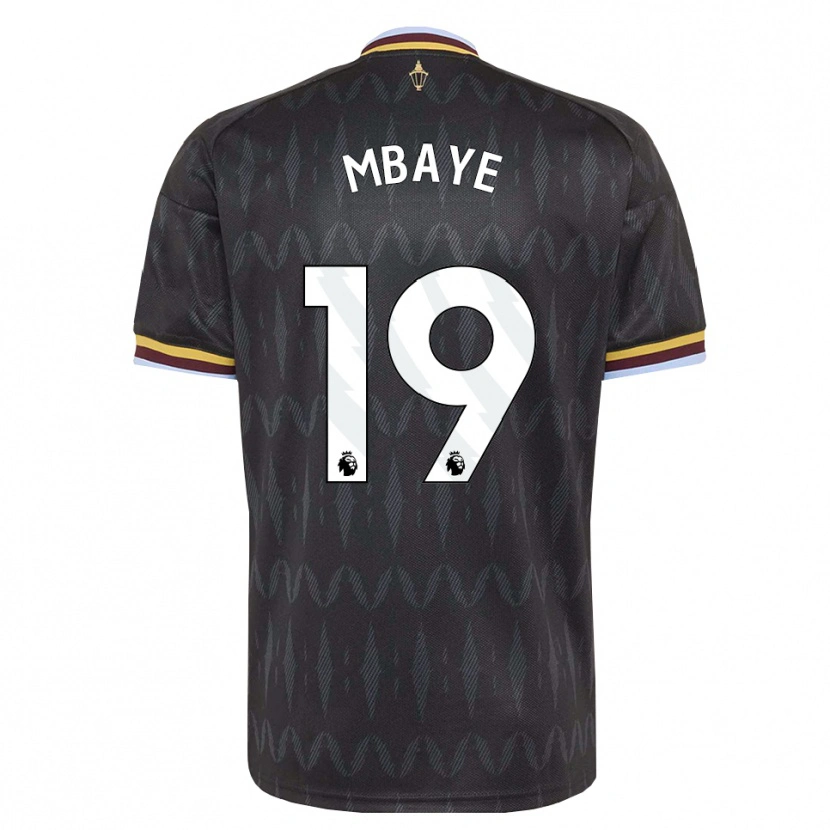 Danxen Herren Ibrahim Mbaye #19 Kornblumenblau Schwarz Gelb Auswärtstrikot Trikot 2026/27 T-Shirt