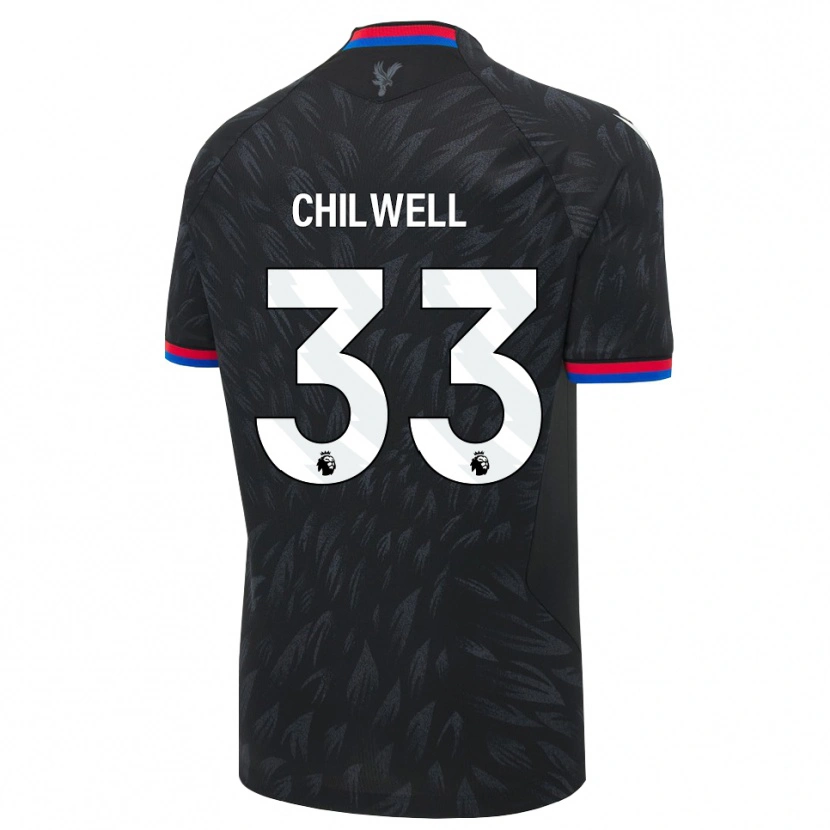 Danxen Herren Ben Chilwell #33 Schwarz Blau Rot Auswärtstrikot Trikot 2026/27 T-Shirt