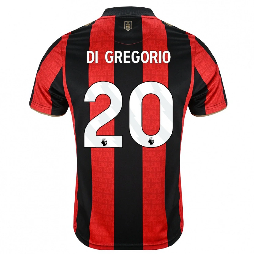 Danxen Herren Michele Di Gregorio #20 Goldgelb Rot Schwarz Heimtrikot Trikot 2026/27 T-Shirt