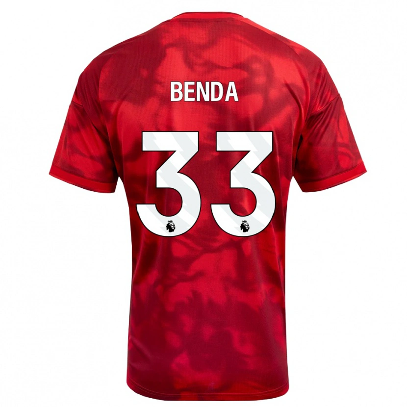 Danxen Herren Steven Benda #33 Karmesin Weiß Heimtrikot Trikot 2026/27 T-Shirt