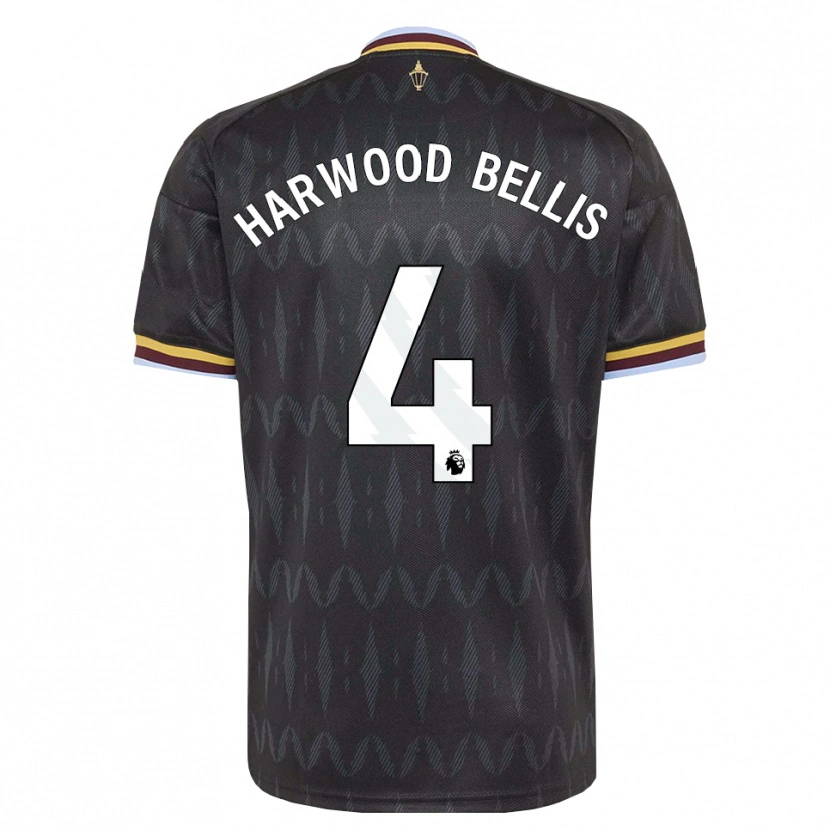 Danxen Herren Taylor Harwood-Bellis #4 Kornblumenblau Schwarz Gelb Auswärtstrikot Trikot 2026/27 T-Shirt