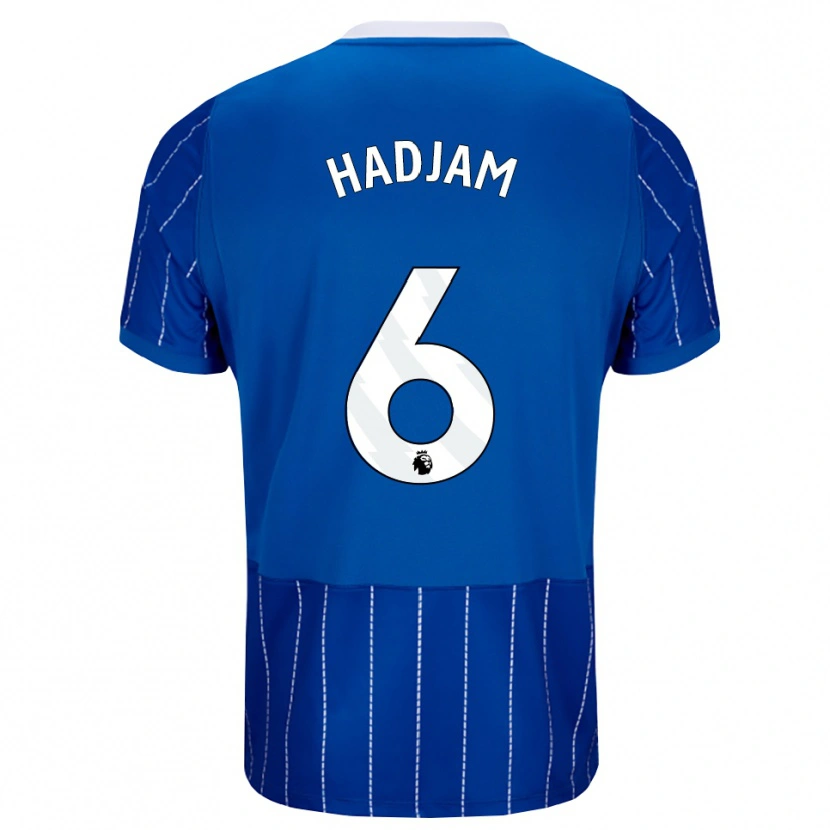 Danxen Herren Jaouen Hadjam #6 Mittelblau Weiß Heimtrikot Trikot 2026/27 T-Shirt