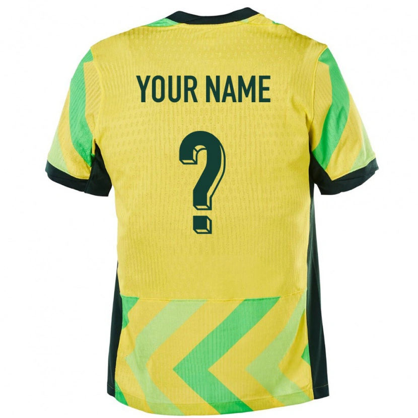Danxen Kinder Australien Ihren Namen #0 Golden Heimtrikot Trikot 24-26 T-Shirt