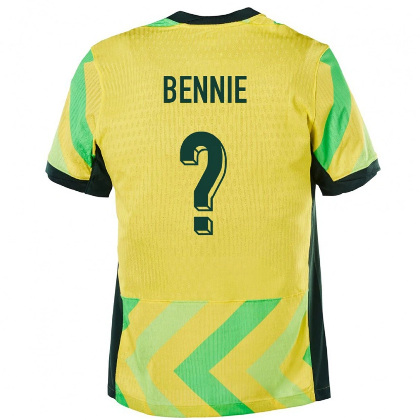 Danxen Kinder Australien Daniel Bennie #0 Golden Heimtrikot Trikot 24-26 T-Shirt