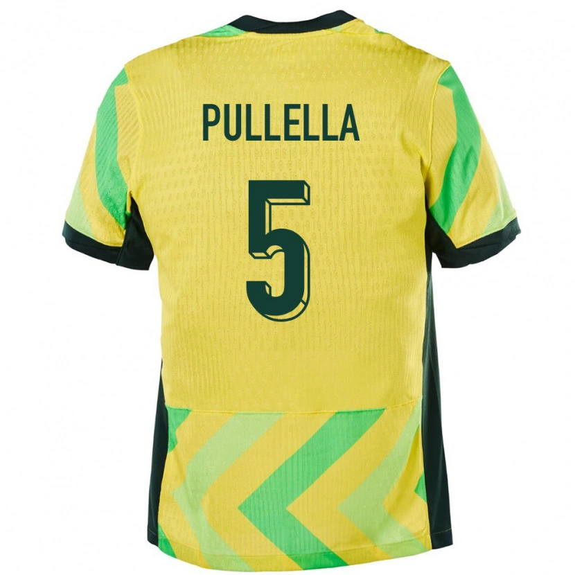 Danxen Kinder Australien Christian Pullella #5 Golden Heimtrikot Trikot 24-26 T-Shirt