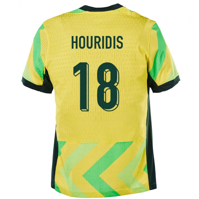 Danxen Kinder Australien James Houridis #18 Golden Heimtrikot Trikot 24-26 T-Shirt