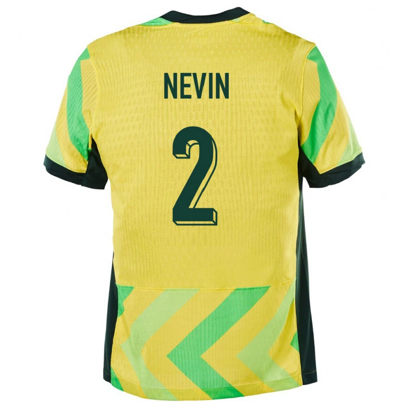 Danxen Kinder Australien Courtney Nevin #2 Golden Heimtrikot Trikot 24-26 T-Shirt