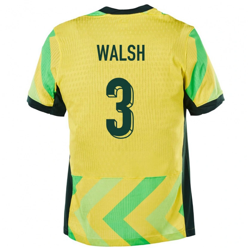 Danxen Kinder Australien Daniel Walsh #3 Golden Heimtrikot Trikot 24-26 T-Shirt