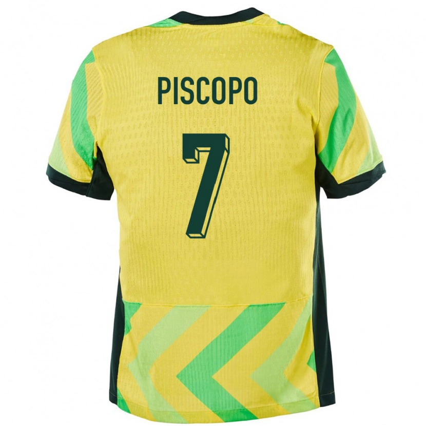 Danxen Kinder Australien Reno Piscopo #7 Golden Heimtrikot Trikot 24-26 T-Shirt