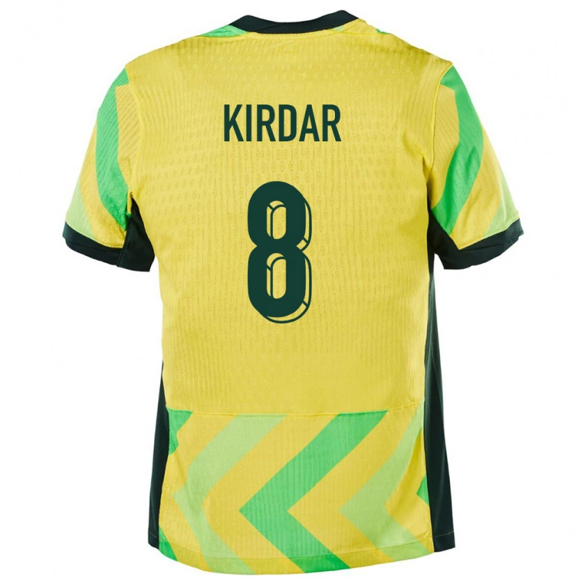 Danxen Kinder Australien Birkan Kirdar #8 Golden Heimtrikot Trikot 24-26 T-Shirt