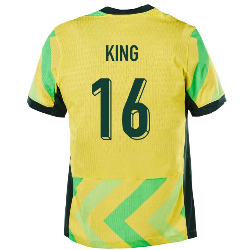 Danxen Kinder Australien Joel King #16 Golden Heimtrikot Trikot 24-26 T-Shirt