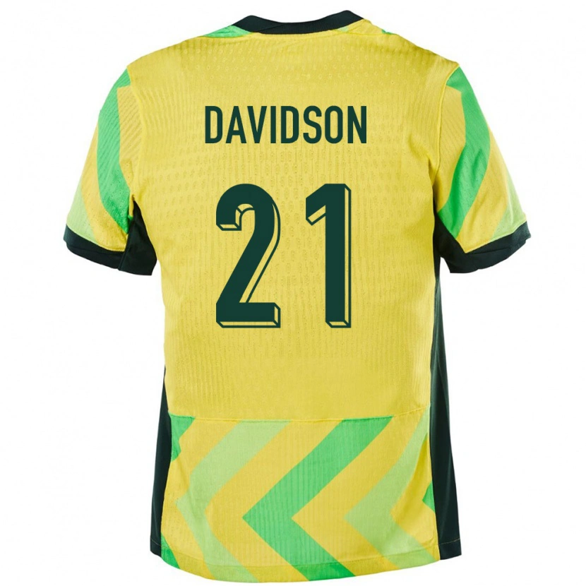 Danxen Kinder Australien Jason Davidson #21 Golden Heimtrikot Trikot 24-26 T-Shirt