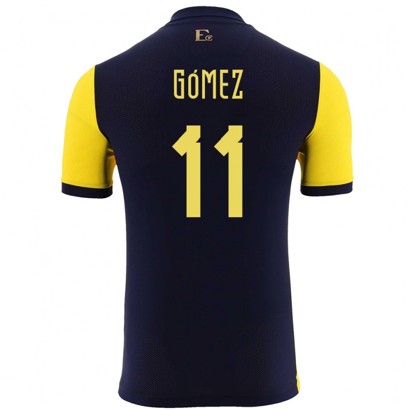 Danxen Kinder Ecuador Jandry Gómez #11 Gelb Heimtrikot Trikot 24-26 T-Shirt