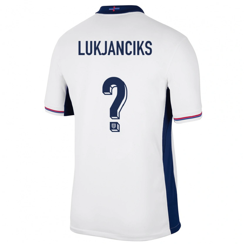 Danxen Kinder England Douglass Lukjanciks #0 Weiß Heimtrikot Trikot 24-26 T-Shirt