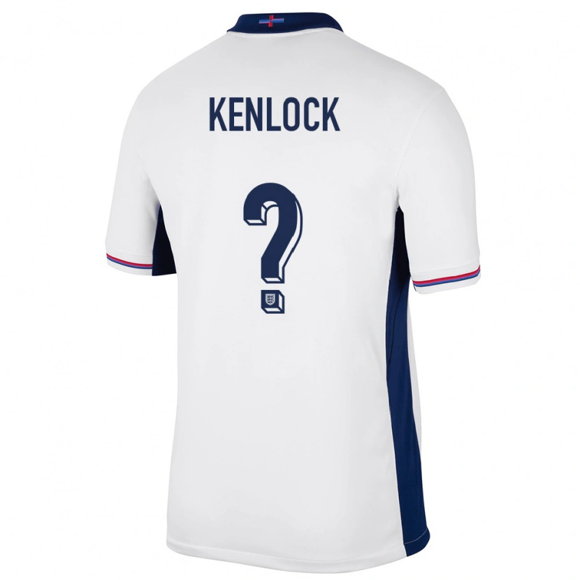Danxen Kinder England Myles Kenlock #0 Weiß Heimtrikot Trikot 24-26 T-Shirt