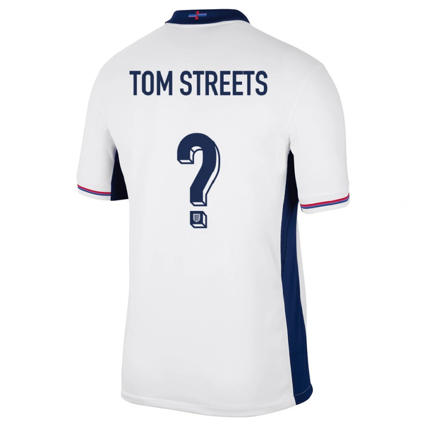 Danxen Kinder England Tom Streets #0 Weiß Heimtrikot Trikot 24-26 T-Shirt