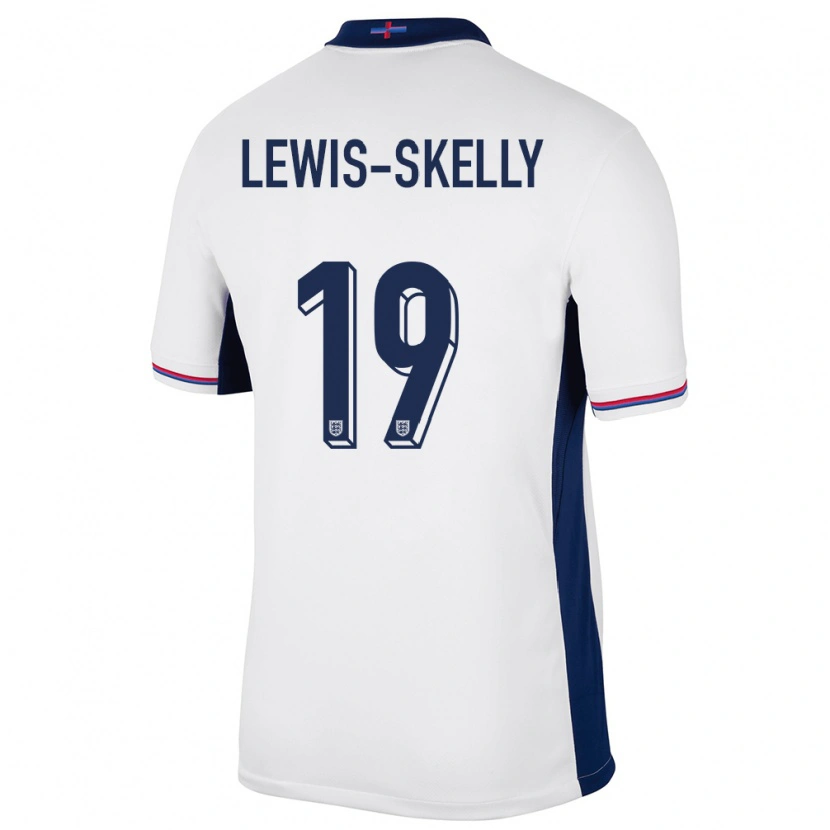 Danxen Kinder England Myles Lewis-Skelly #19 Weiß Heimtrikot Trikot 24-26 T-Shirt