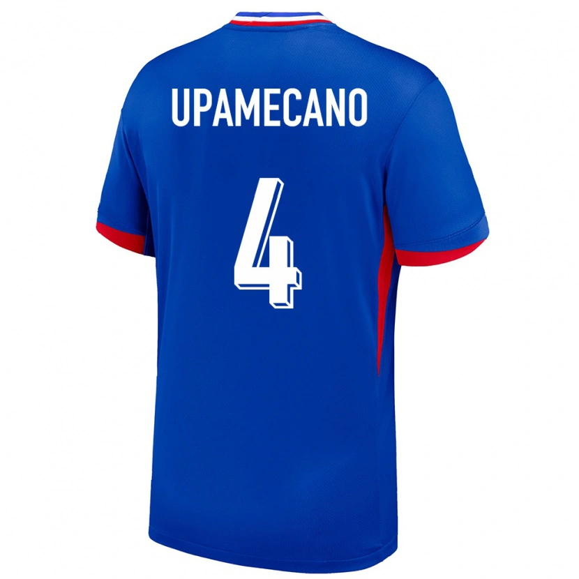 Danxen Kinder Frankreich Dayot Upamecano #4 Blau Heimtrikot Trikot 24-26 T-Shirt