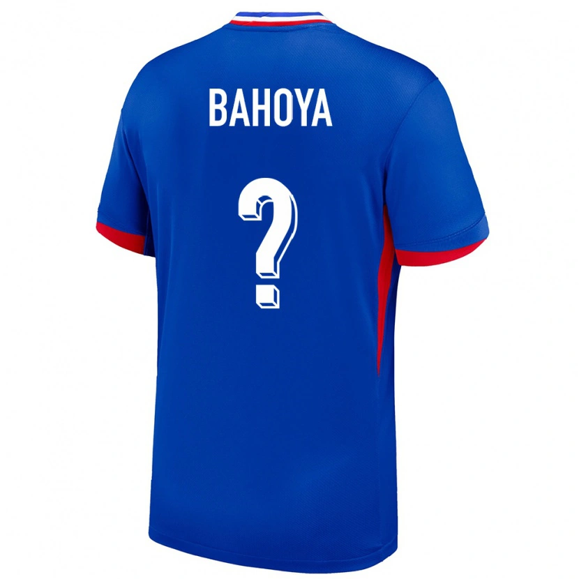 Danxen Kinder Frankreich Jean-Mattéo Bahoya #0 Blau Heimtrikot Trikot 24-26 T-Shirt