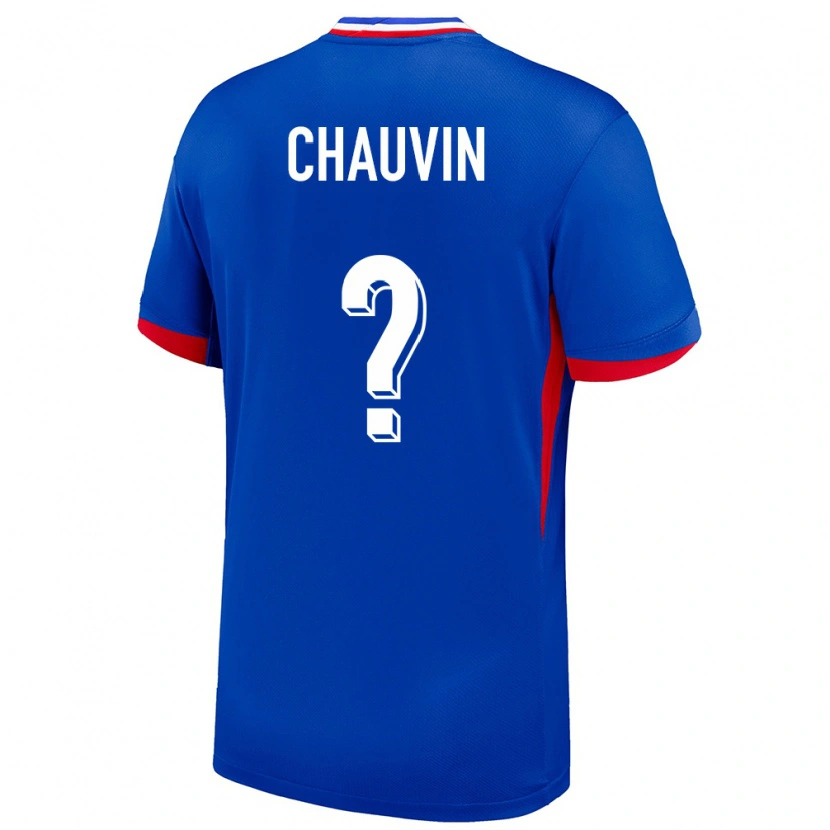 Danxen Kinder Frankreich Yoann Chauvin #0 Blau Heimtrikot Trikot 24-26 T-Shirt