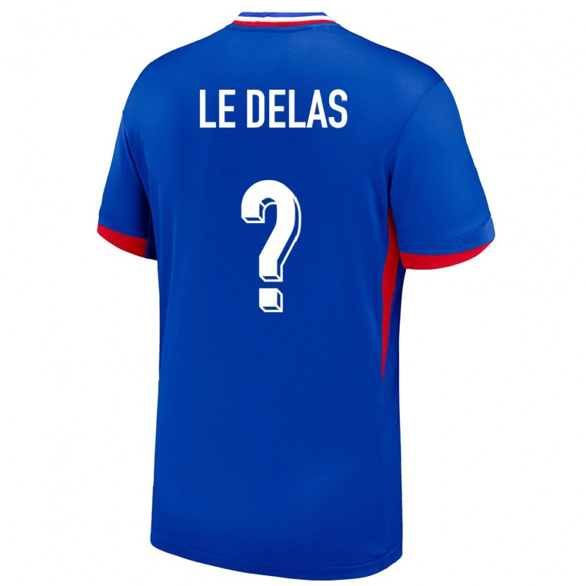 Danxen Kinder Frankreich Mattéo Le Delas #0 Blau Heimtrikot Trikot 24-26 T-Shirt