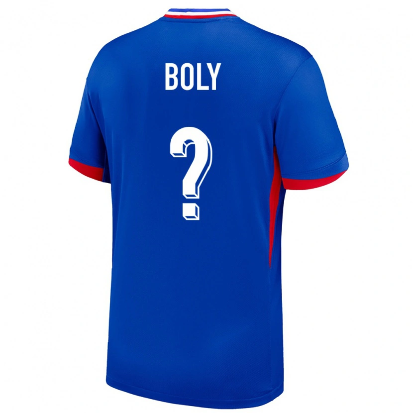 Danxen Kinder Frankreich David Boly #0 Blau Heimtrikot Trikot 24-26 T-Shirt