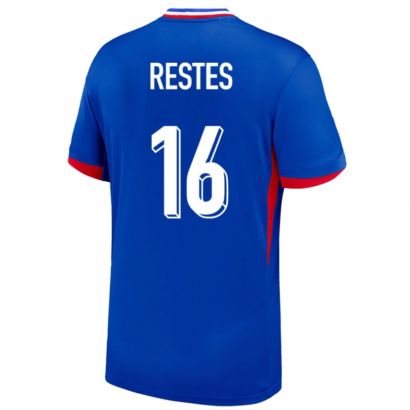 Danxen Kinder Frankreich Guillaume Restes #16 Blau Heimtrikot Trikot 24-26 T-Shirt