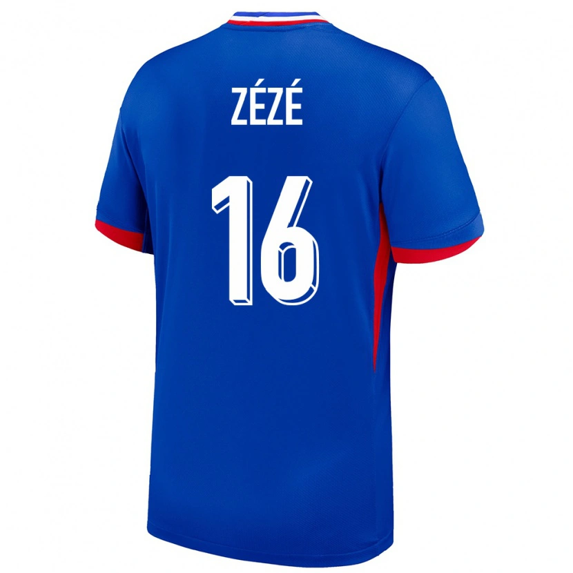 Danxen Kinder Frankreich Yanel Zézé #16 Blau Heimtrikot Trikot 24-26 T-Shirt