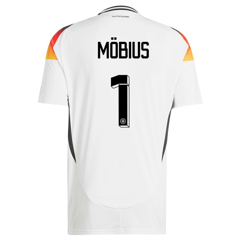 Danxen Kinder Deutschland Tjark Möbius #1 Weiß Heimtrikot Trikot 24-26 T-Shirt