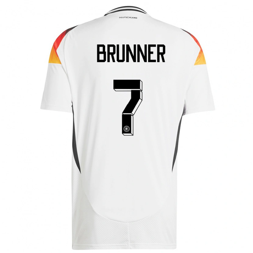 Danxen Kinder Deutschland Paris Brunner #7 Weiß Heimtrikot Trikot 24-26 T-Shirt