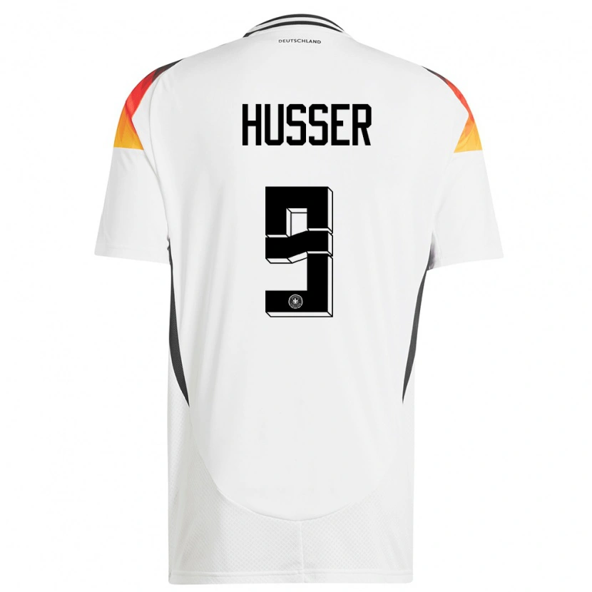 Danxen Kinder Deutschland Denis Husser #9 Weiß Heimtrikot Trikot 24-26 T-Shirt