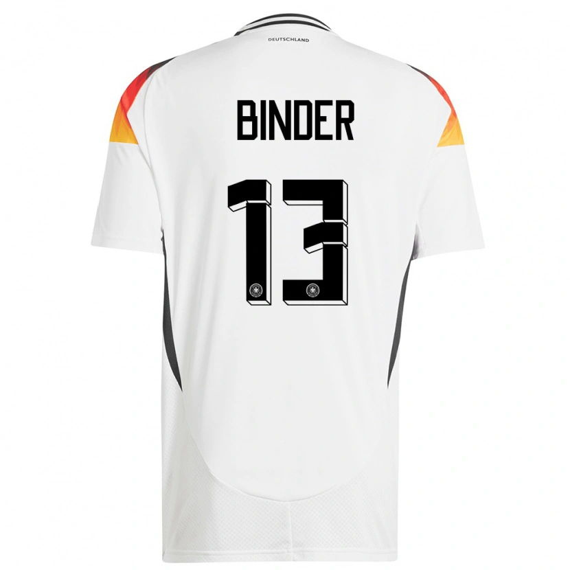 Danxen Kinder Deutschland Tim Binder #13 Weiß Heimtrikot Trikot 24-26 T-Shirt
